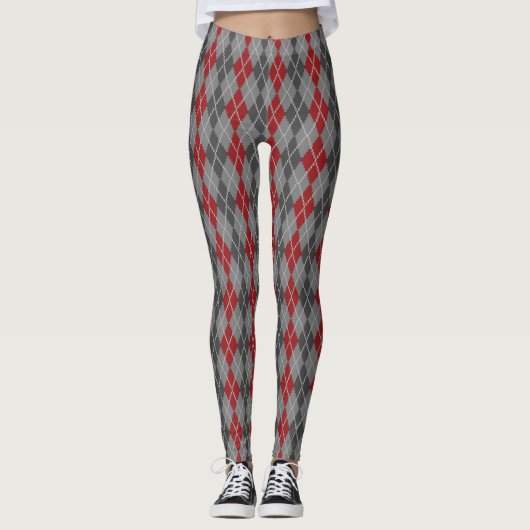 As en Gloeiende Resten Argyle Broek Leggings (Voorkant)