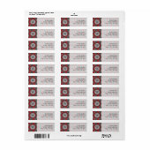 As en sintels Argyle retouradreslabel Etiket (Full Sheet)