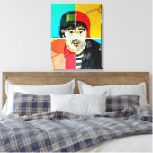 As faces de Chespirito Canvas Afdruk (Insitu (Slaapkamer))
