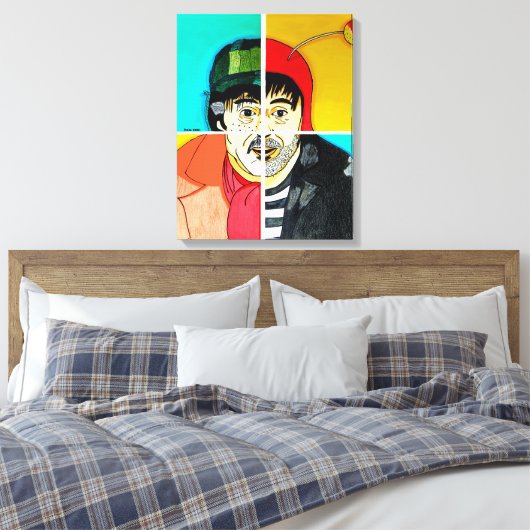 As faces de Chespirito Canvas Afdruk (Insitu (Slaapkamer))