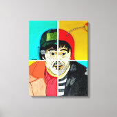 As faces de Chespirito Canvas Afdruk (Voorkant)