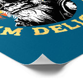 As Far As I Know I'm Delightful Funny Monkey Sayin Poster (Hoek)