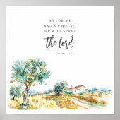 As For Me and My House Mediterranean Landscape Poster (Voorkant)