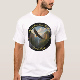"As Free As a Bird" Klassieke Rock Eagle T-shirt
