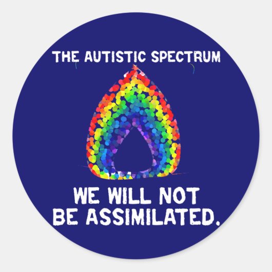 AS: Geen assimilatiestickers Ronde Sticker (Voorkant)
