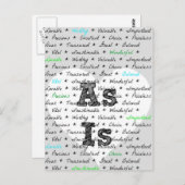 AS IS Briefkaart - Plantinski (Voorkant / Achterkant)