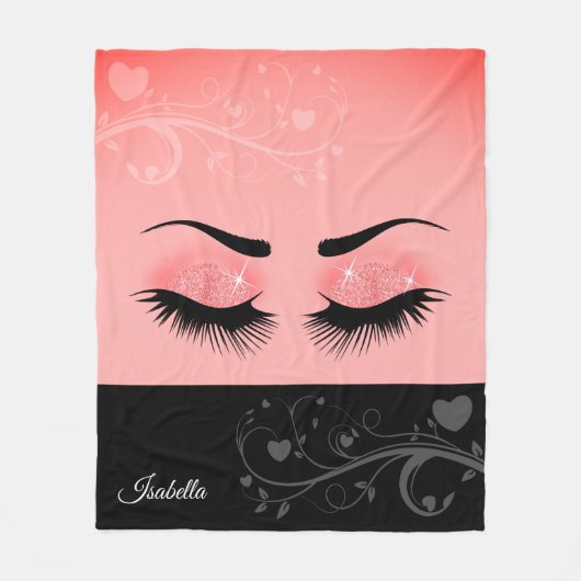  as - koraalroze fleece deken (Voorkant)