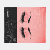 as - koraalroze fleece deken (Voorkant (Horizontaal))