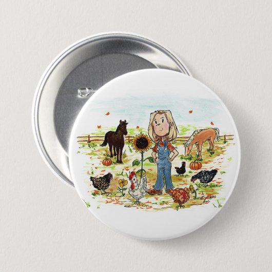 AS-MALL RONDE BUTTON 7,6 CM (Voorkant /achterkant)