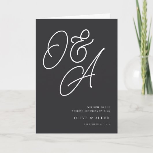 As | Manuscript Watermark Monogram Weddenschap Programma (Voorkant)