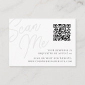 As | Manuscript Watermark QR Code RSVP Informatiekaartje (Voorkant)
