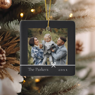 As   Minimalistische boog dubbelzijdige foto Keramisch Ornament