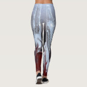 As naar kastanjebruin gekleurd leggings (Achterkant)