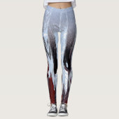 As naar kastanjebruin gekleurd leggings (Voorkant)