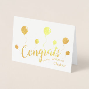 AS-niveau felicitatiekaart Folie Kaarten