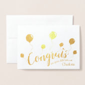 AS-niveau felicitatiekaart Folie Kaarten (Voorkant met envelop)