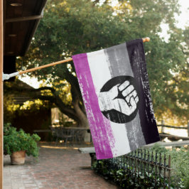 As Pride-vlag van aseksuelen Huisvlag