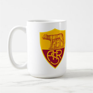AS Roma Schild Vinyl Sticker – Maroon & Goud Voetb Koffiemok