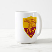 AS Roma Shield Vinyl Sticker – Maroon & Gold Footb Koffiemok (Voorkant rechts)