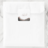 As-salamu Alaykum arabische kalligrafie, moderne i Vierkante Sticker (Tas)