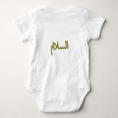 As-Salm Arabisch Kalligrafie Baby Jersey Bodysuit (Achterkant)