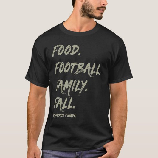 AS tees Food Family Football Fall (Voorkant)
