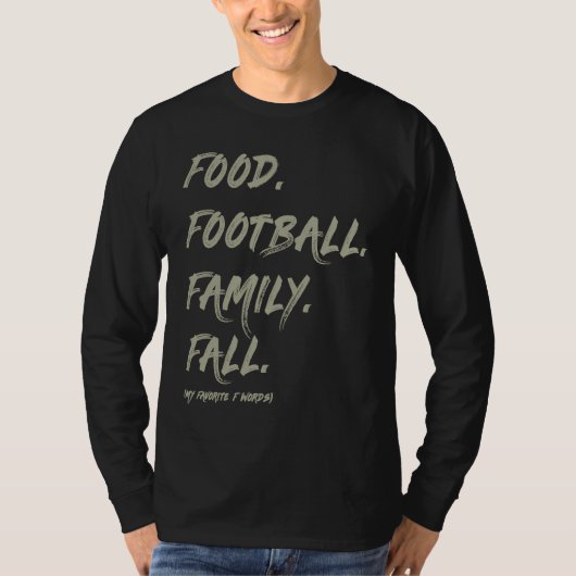 AS tees Food Family Football Fall (Voorkant)