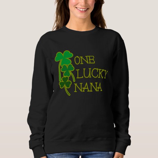 AS tees Fun One Lucky Nana Shamrock St Patty Patri (Voorkant)