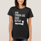 As Throwing Lumberjack Hatchet Aim Throw Axe Repe T-shirt (Voorkant)