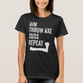 As Throwing Lumberjack Hatchet Aim Throw Axe Repe T-shirt (Voorkant)