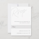 As | Traditioneel watermerk voor script RSVP Kaartje (Voorkant)