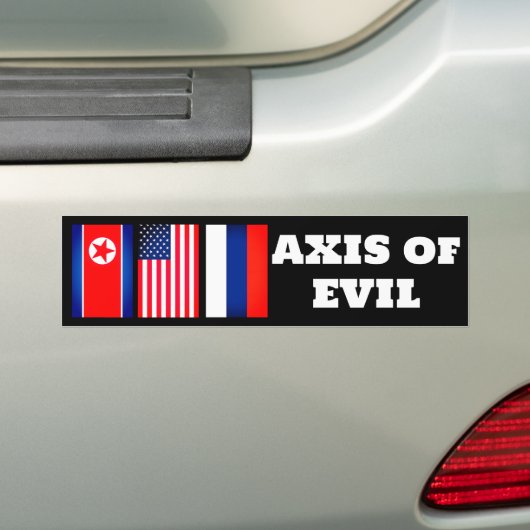 As van het kwaad in de VS Bumpersticker (Op auto)