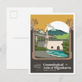 As van Yogyakarta Indonesië Reizen Briefkaart