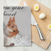 As winter weaves its snowy art, let gratitude warm theedoek (Quarter Fold)