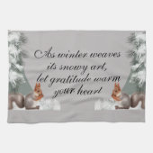 As winter weaves its snowy art, let gratitude warm theedoek (Horizontaal)