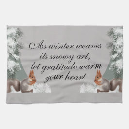 As winter weaves its snowy art, let gratitude warm theedoek