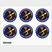 ASA 303B s Ronde Sticker (Vel)