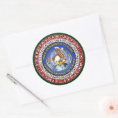 ASA Cijferwiel 1 Ronde Sticker (Envelop)