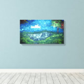 ASA CREATON water war Canvas Afdruk (Insitu (Houten vloer))