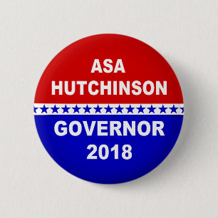 Asa Hutchinson Arkansas Governor 2018 Ronde Button 5,7 Cm