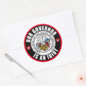 Asa Hutchinson is een idioot Ronde Sticker (Envelop)