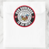 Asa Hutchinson is een idioot Ronde Sticker (Tas)