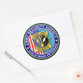 ASA Koude Oorlog Vet 2 Ronde Sticker (Envelop)