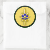 ASA messing 1 Ronde Sticker (Tas)