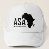 ASA White Trucker Hat Trucker Pet (Voorkant)