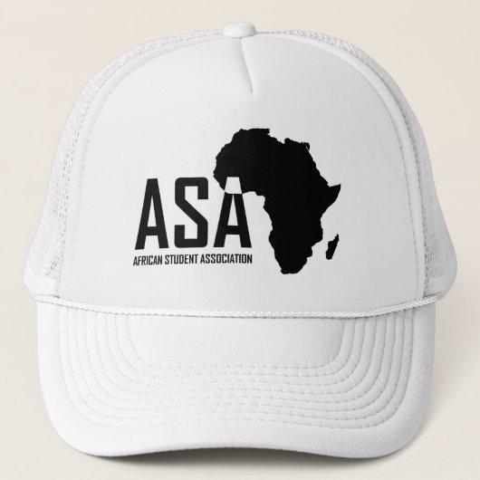 ASA White Trucker Hat Trucker Pet (Voorkant)