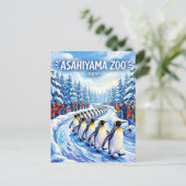 Asahiyama Zoo Japan Briefkaart (Staand voorkant)
