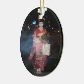 Asakusa Geisha Neo Tokio Keramisch Ornament (Links)
