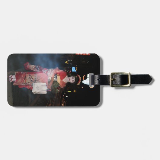 Asakusa Geisha Neo Tokyo Bagagelabel (Voorkant horizontaal)