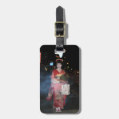 Asakusa Geisha Neo Tokyo Bagagelabel (Voorkant verticaal)
